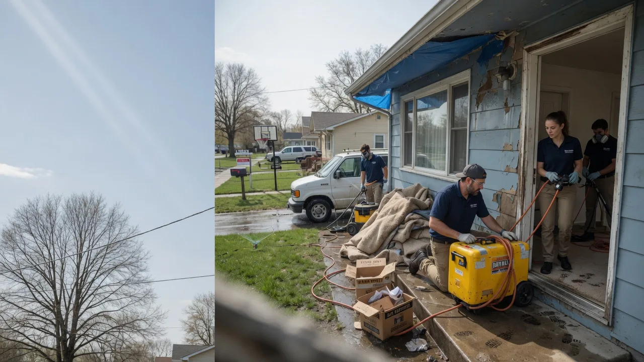Basement Flood Cleanup in Lexington, IL near me